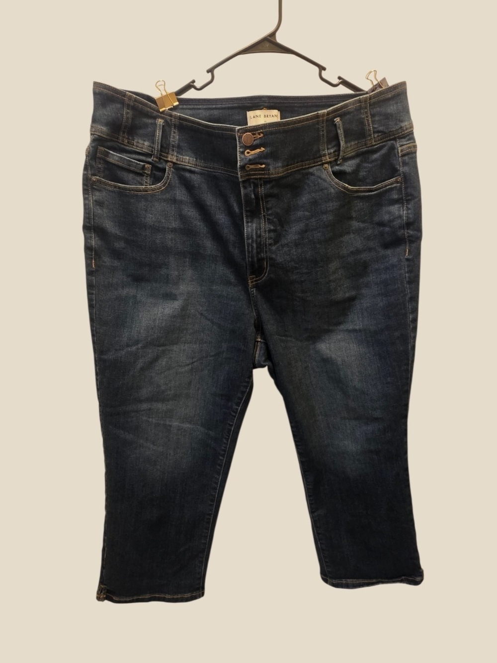 Lane Bryant Indigo Stretch Denim Capris